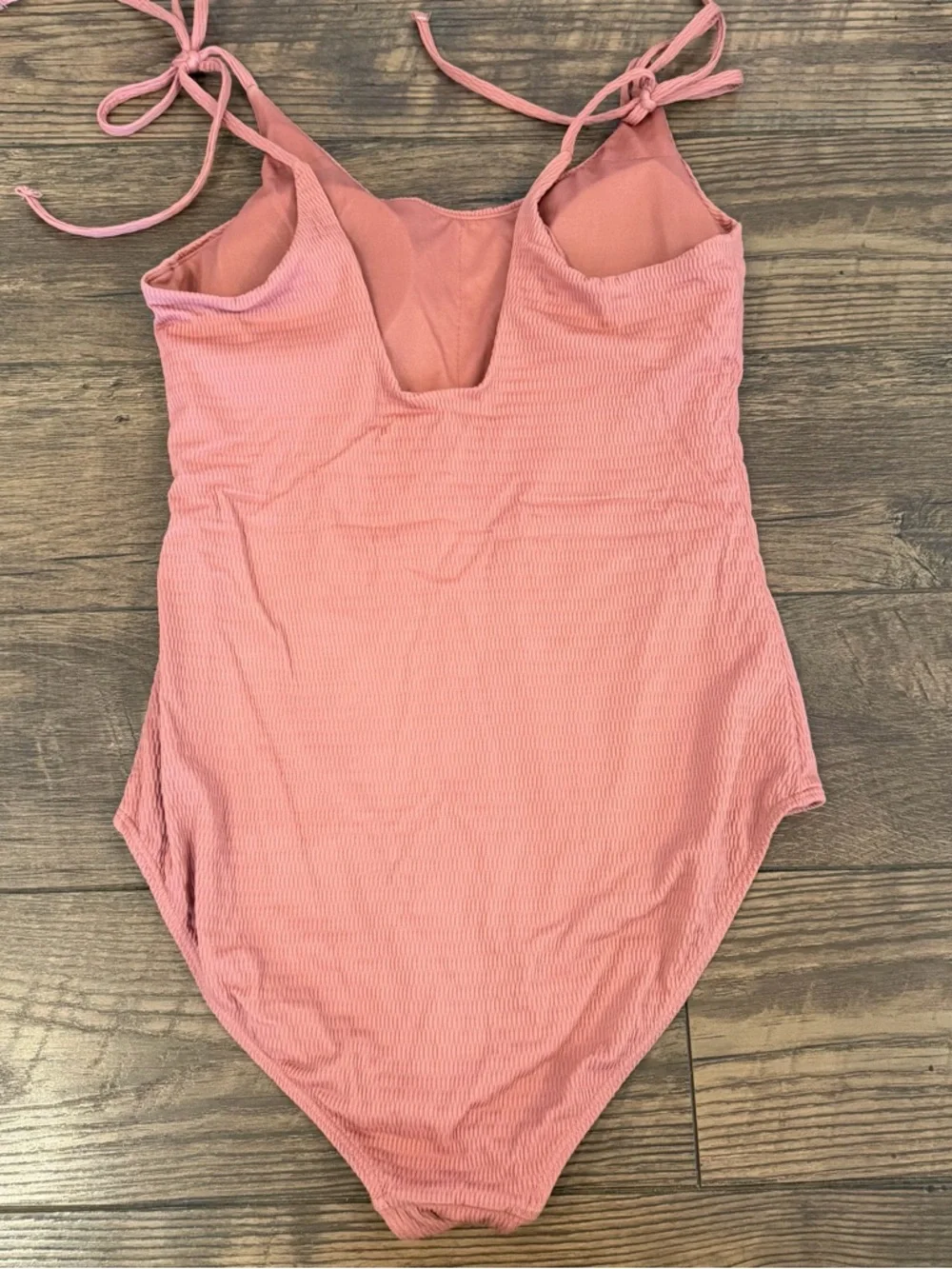 Albion‎ Natalie Ribbed One-Piece Dusty Pink Swimsuit - Dusty Pink Size L